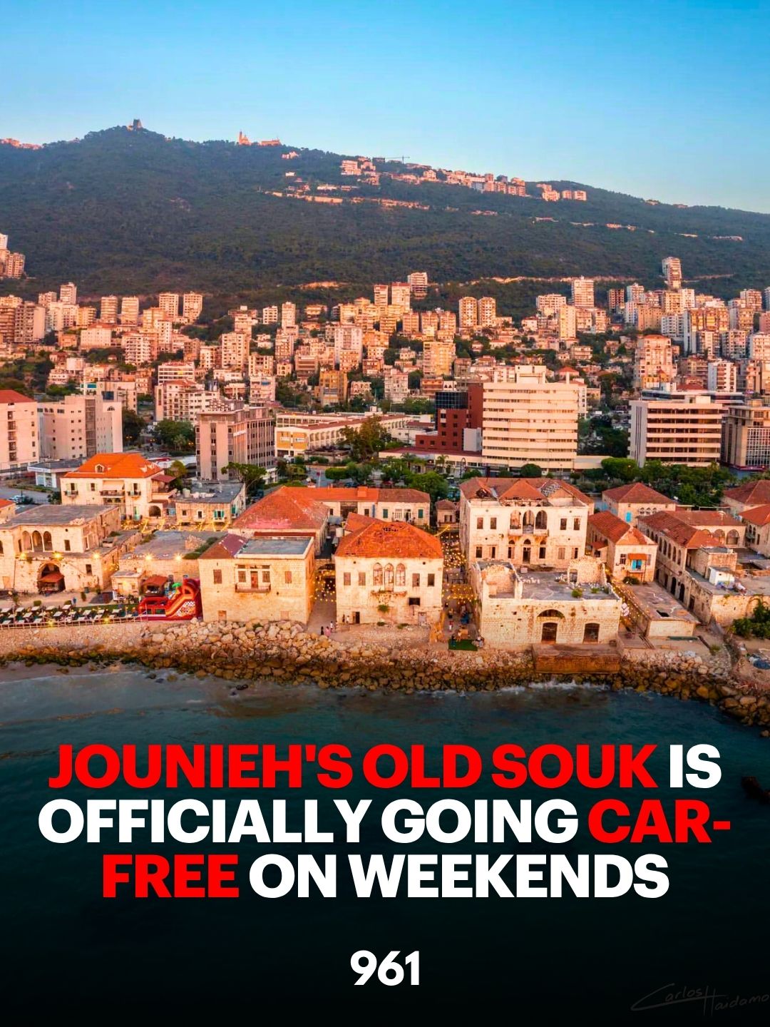 jounieh old souk car free Lebanon 961