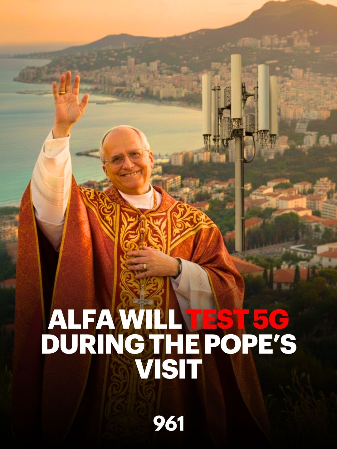 pope leo's 5g lebanon pope's visit 961