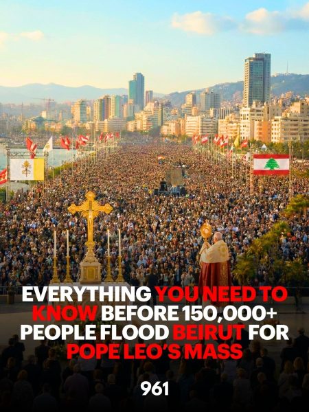 Everything You Need To Know Before 150,000+ People Flood Beirut For Pope Leo’s Mass pope leo's mass in beirut lebanon 961