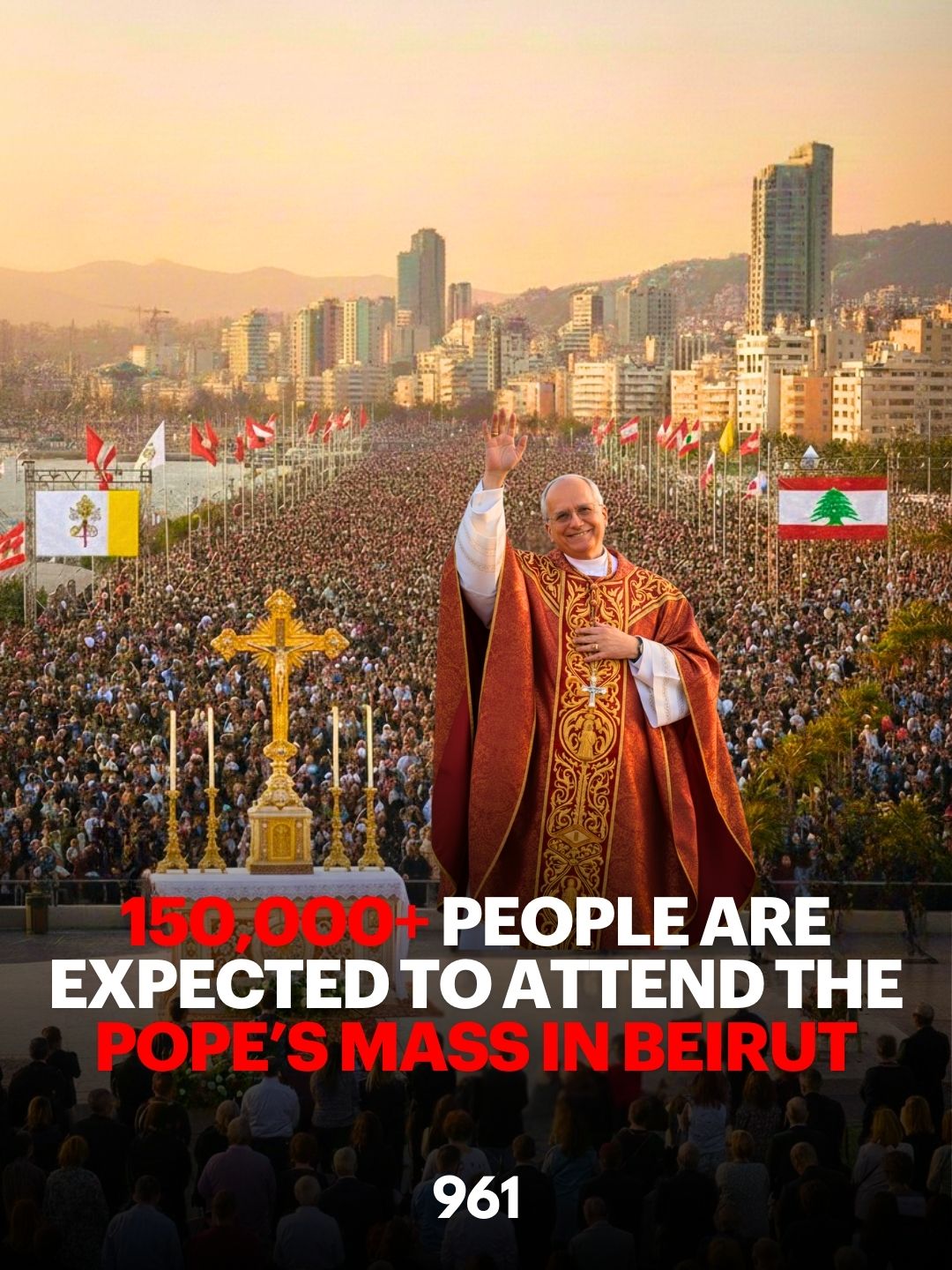 pope's mass in beirut lebanon