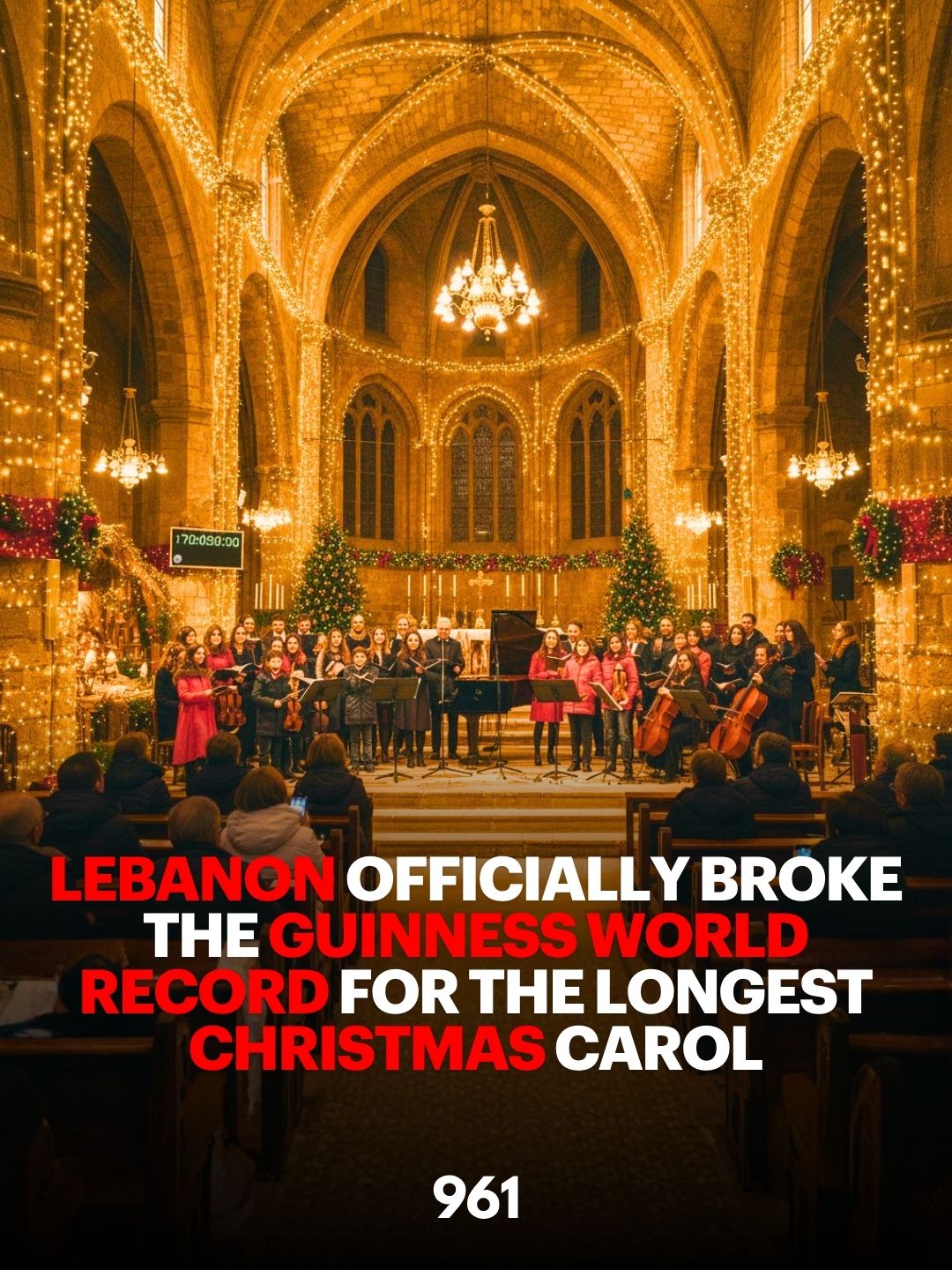 Lebanon Officially Broke The Guinness World Record For The Longest Christmas Carol